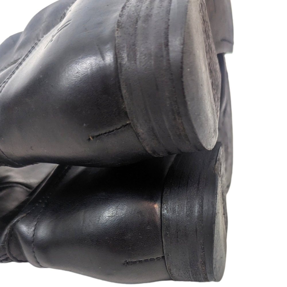 Frye Melissa Button Tall Leather Riding Boots Equestrian Boot Womens 7.5 Black - Picture 14 of 15